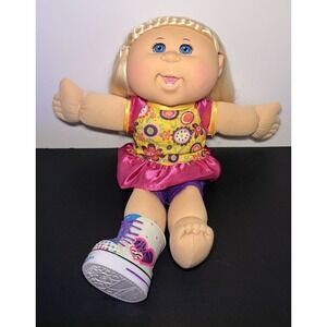 CPK TWINKLE TOES 2014 CABBAGE PATCH KID 15" + CLOTHES, Blonde Blue Eyes, Shoe